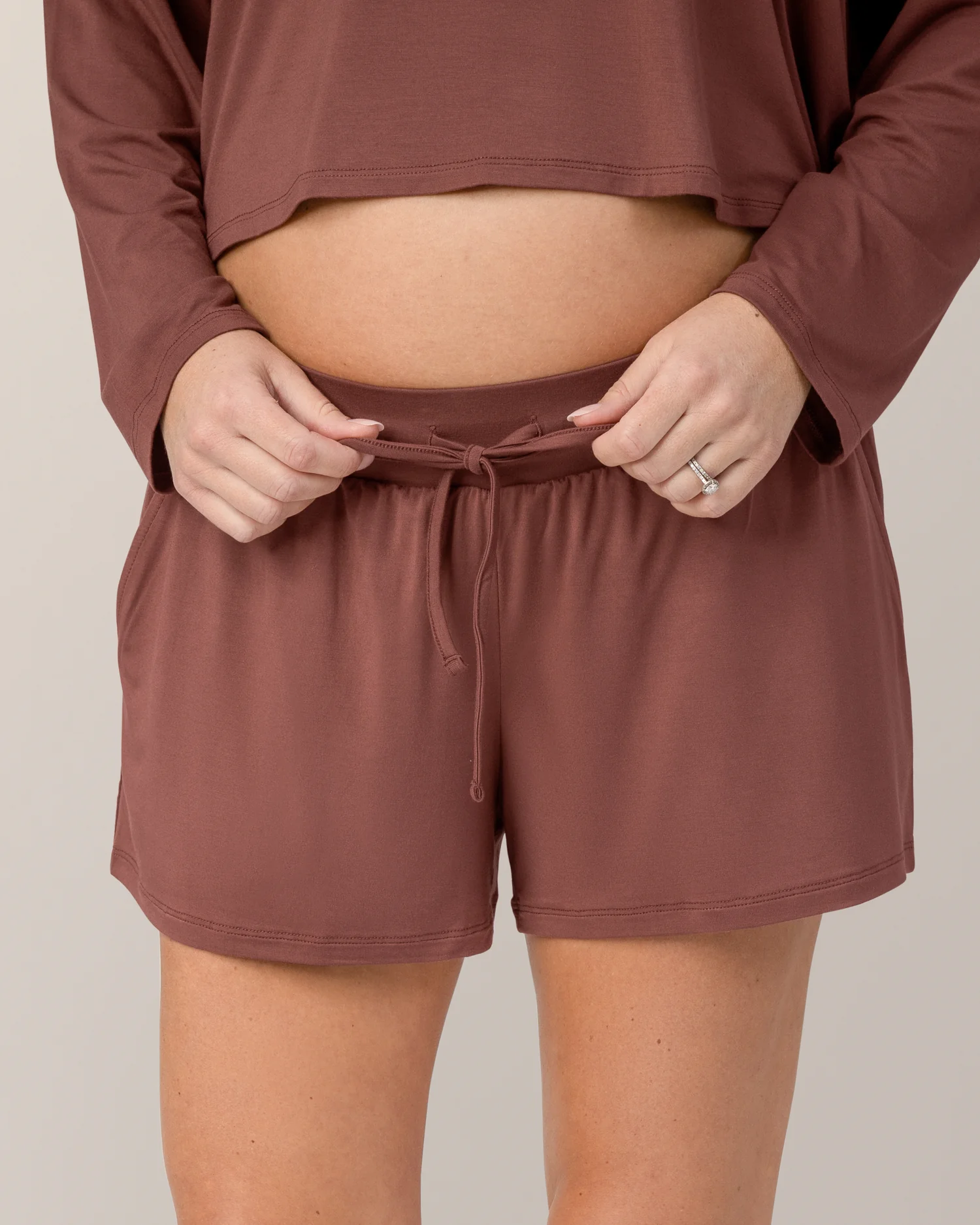 Aria Bamboo Casual Lounge Short | Redwood - Image 2
