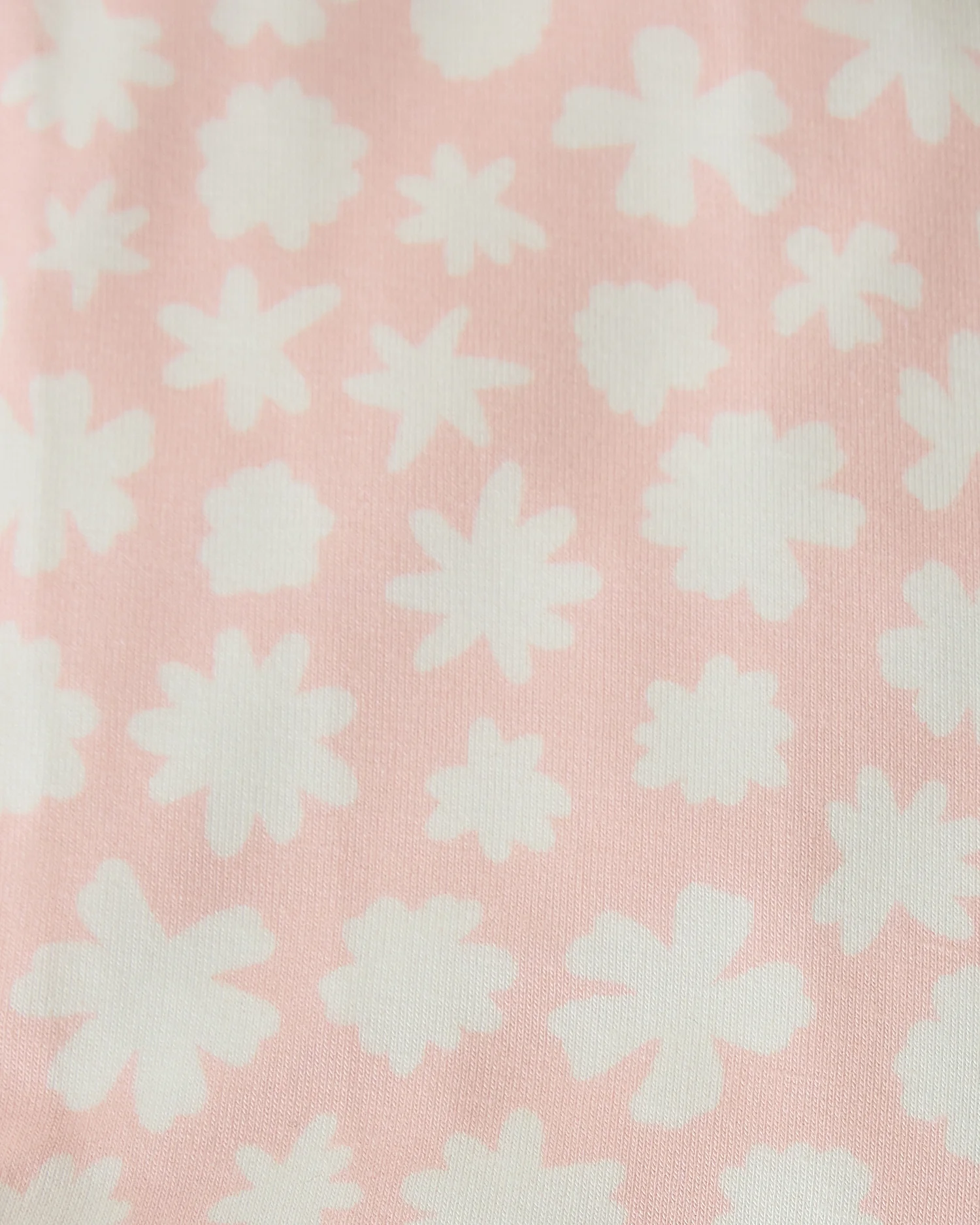 Baby Onesie Two-Pack | Cream & Pink Chamomiles - Image 6