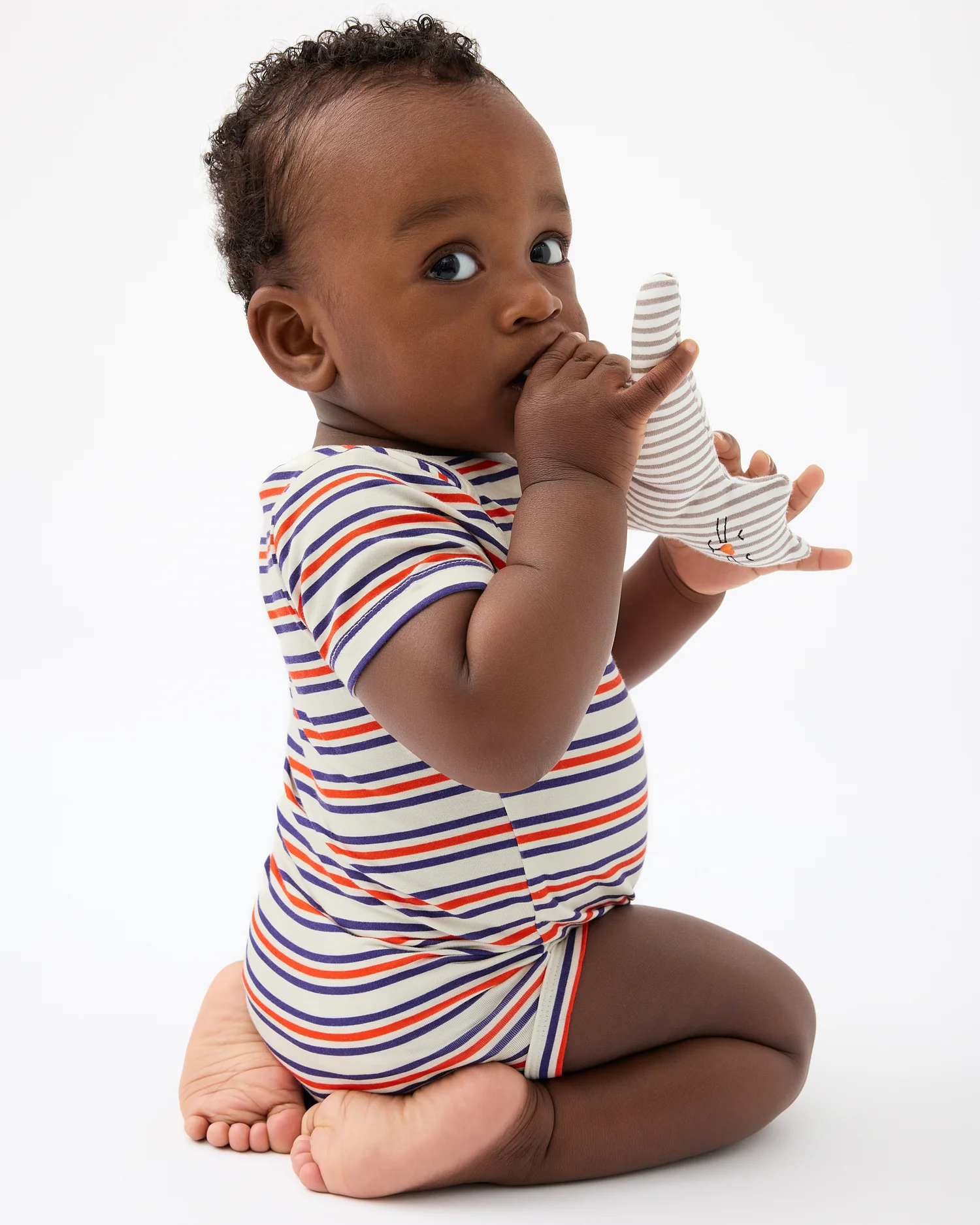 Baby Onesie Two-Pack | Red & Blue Stripe - Image 2