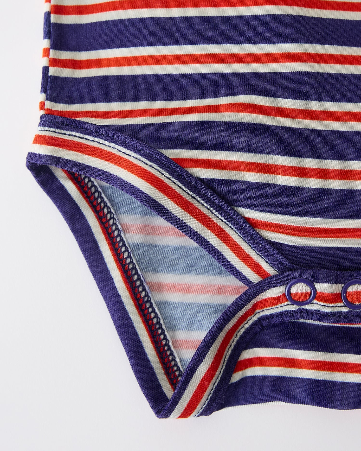Baby Onesie Two-Pack | Red & Blue Stripe - Image 7