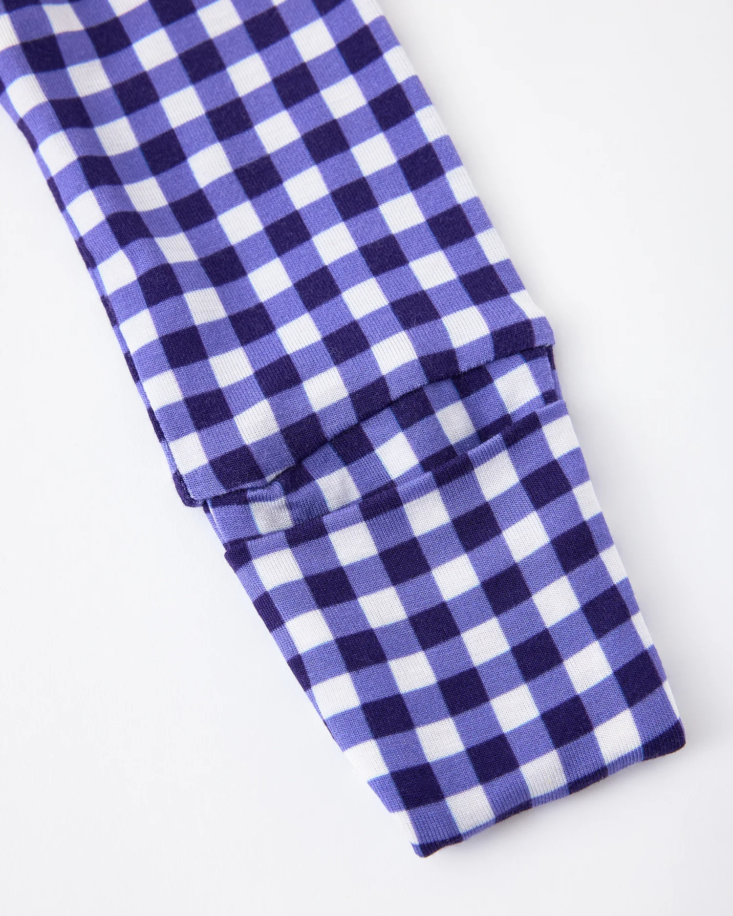 Bamboo Baby Pajama | Blue Gingham - Image 3
