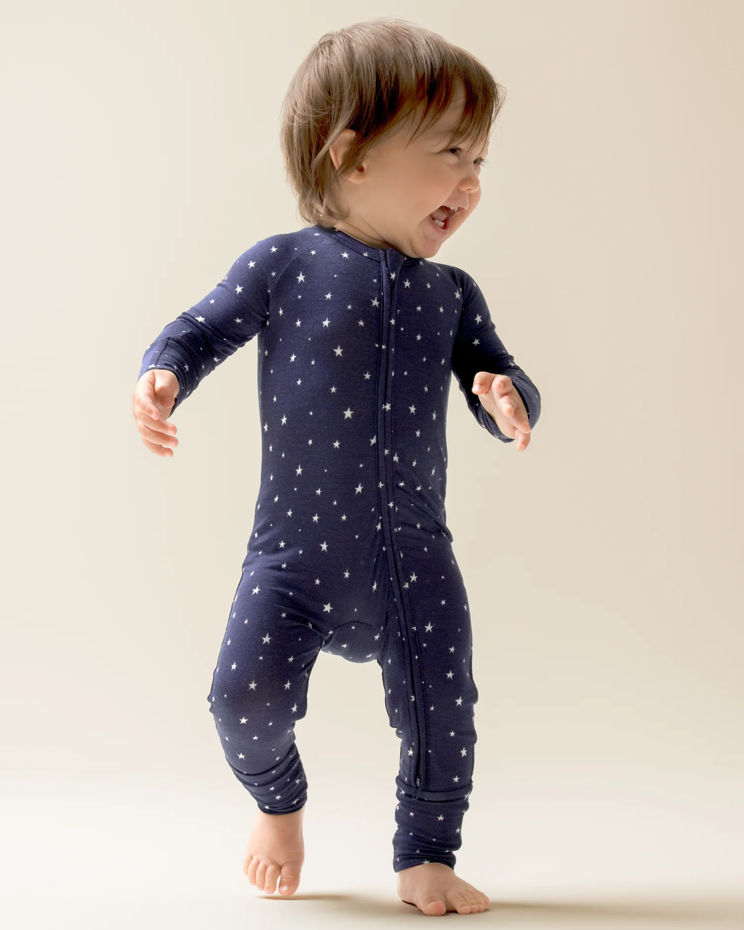 Bamboo Baby Pajama | Navy Stars