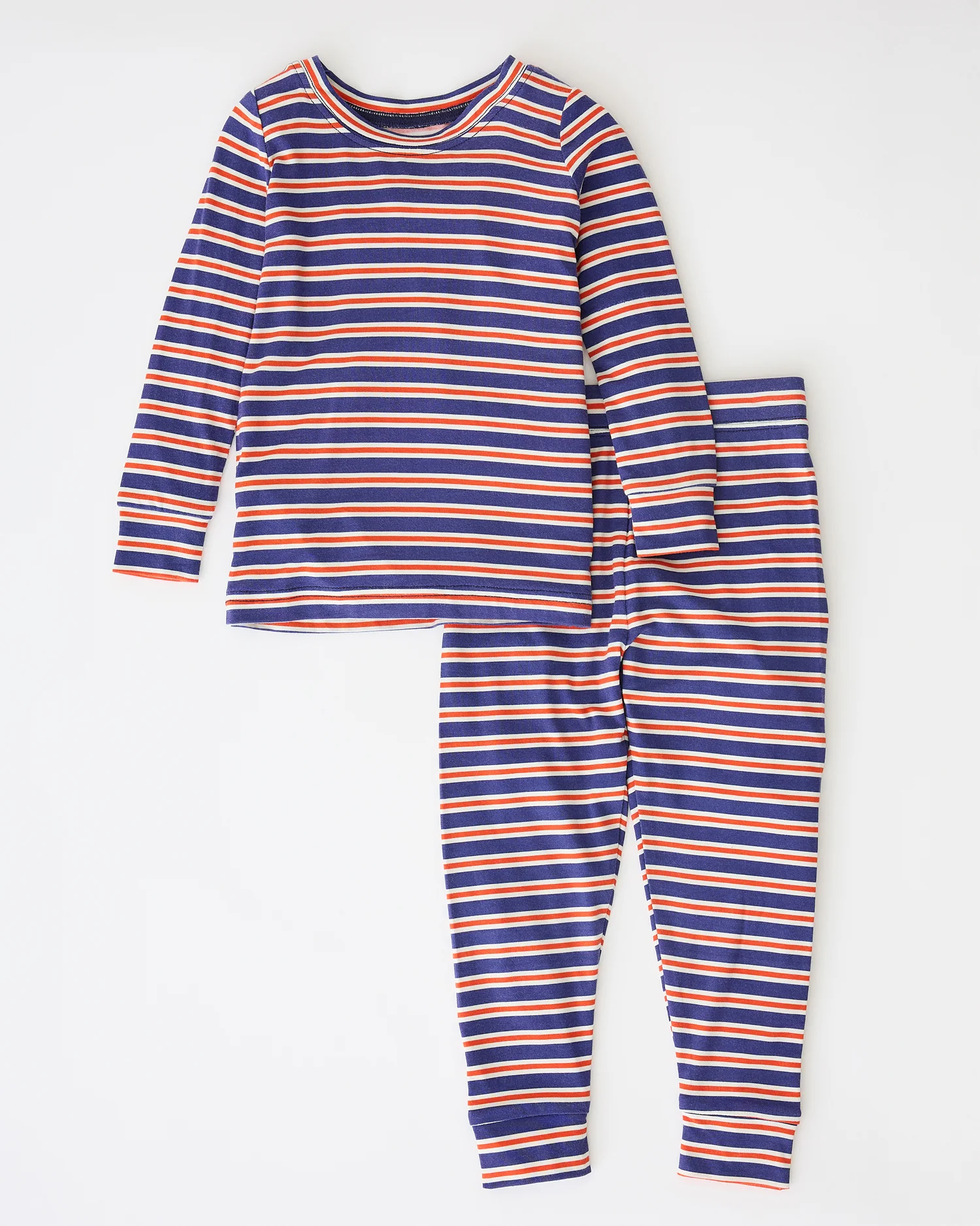 Bamboo Baby Two-Piece Pajama Set | Preppy Stripe - Image 2