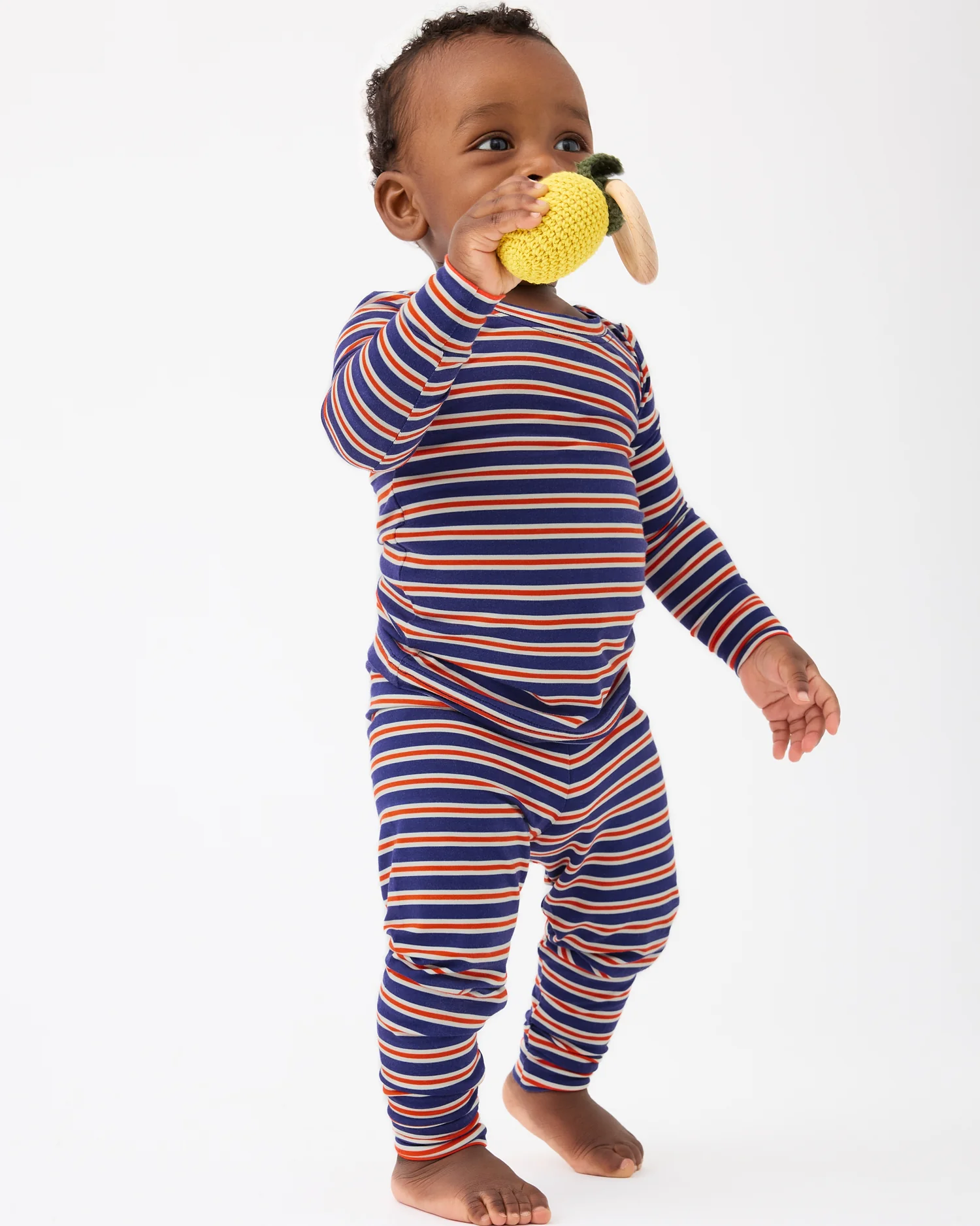 Bamboo Baby Two-Piece Pajama Set | Preppy Stripe - Image 3
