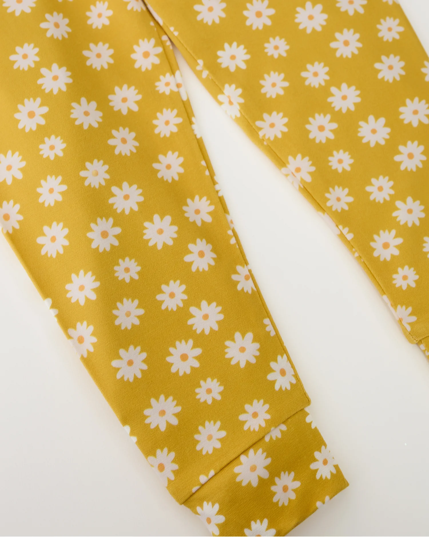 Bamboo Baby Two-Piece Pajama Set | Yellow Daisies - Image 3