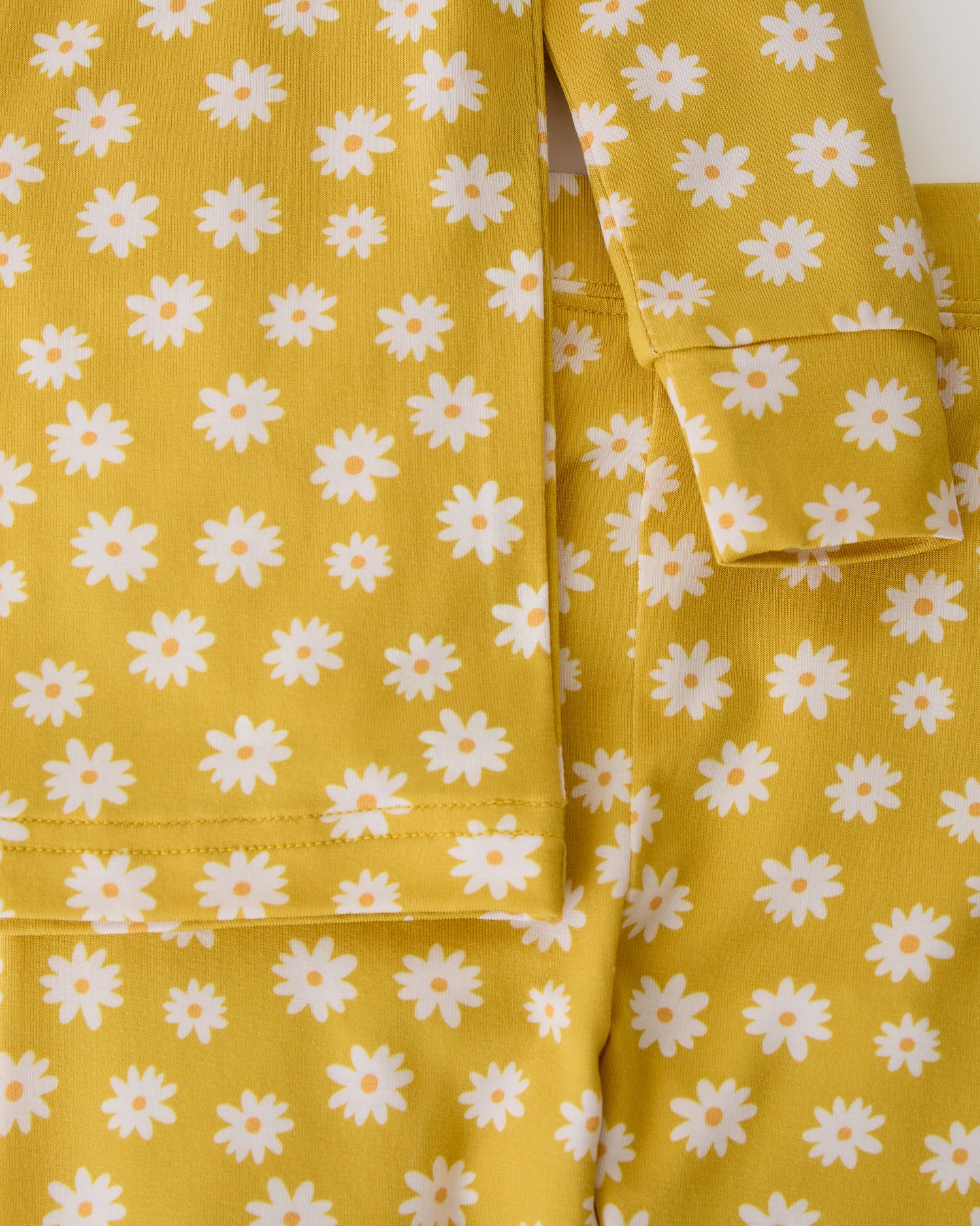 Bamboo Baby Two-Piece Pajama Set | Yellow Daisies - Image 4
