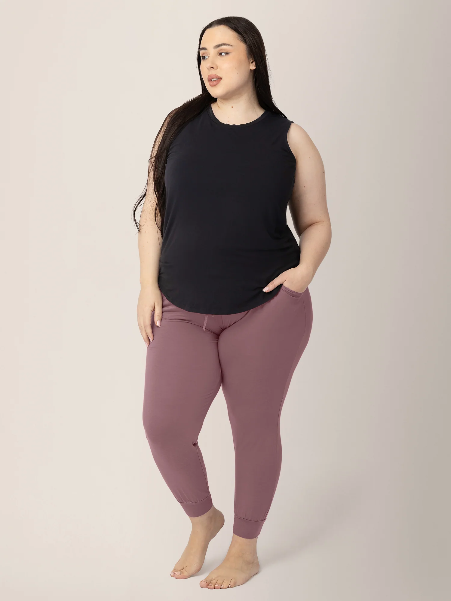 Bamboo Maternity & Nursing Tank | Black - Image 4