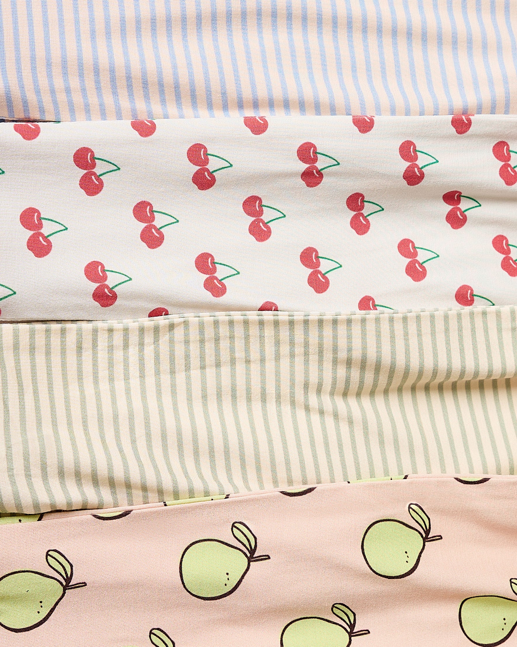 Bamboo Short Sleeve & Shorts Set | Ivory Cherries - Image 5