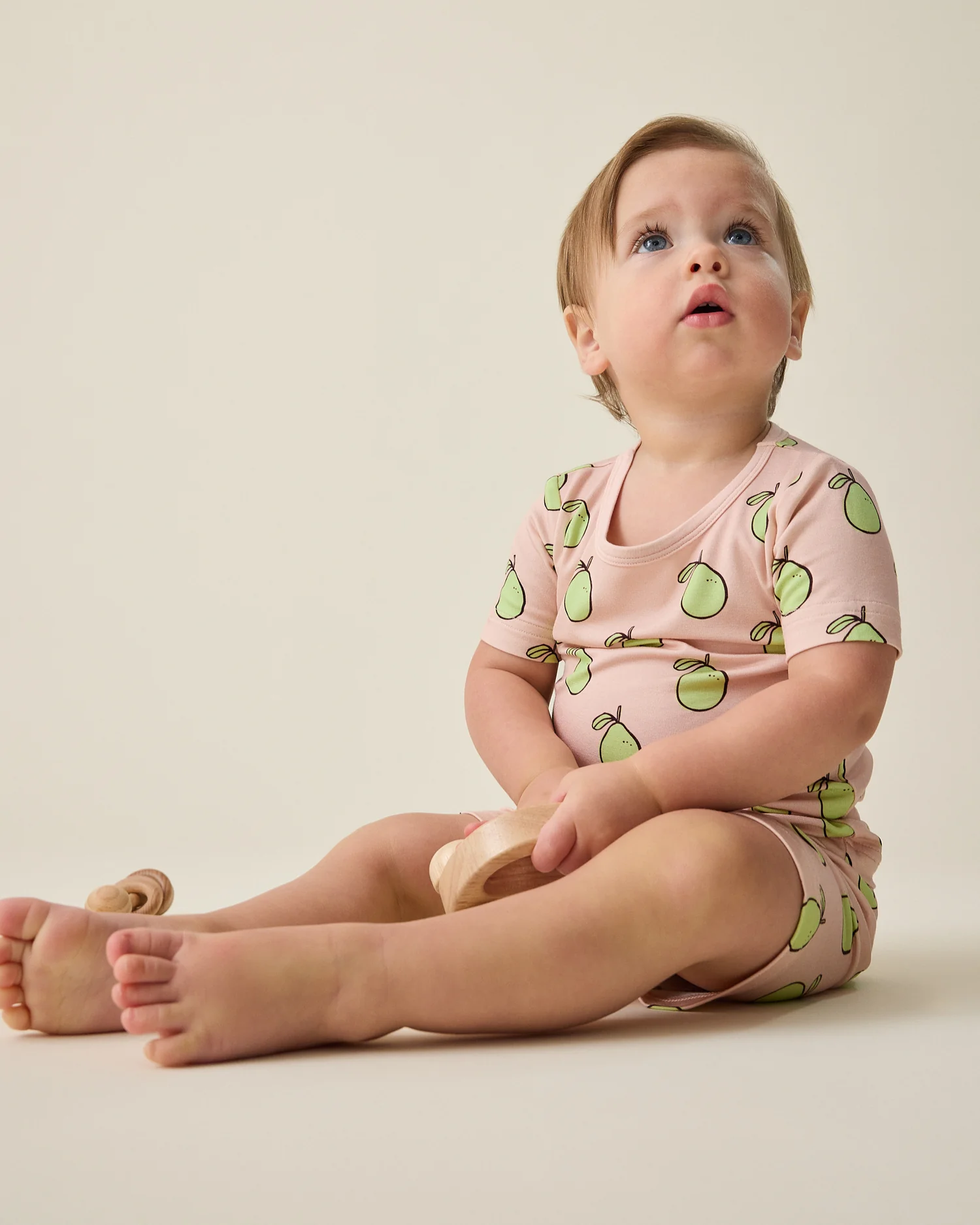 Bamboo Short Sleeve & Shorts Set | Pink Pomelo - Image 3