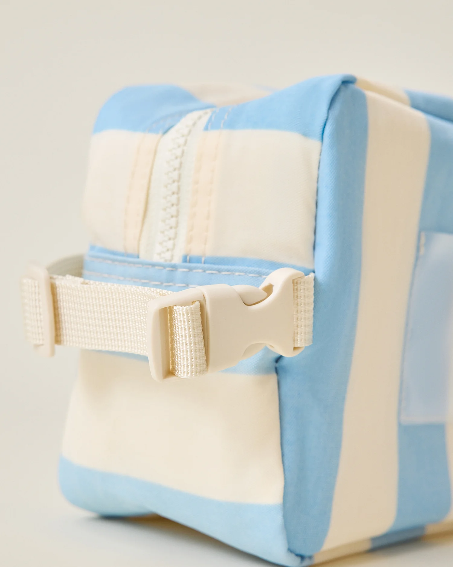Mini Cooler Bag | Blue Wide Stripe - Image 4