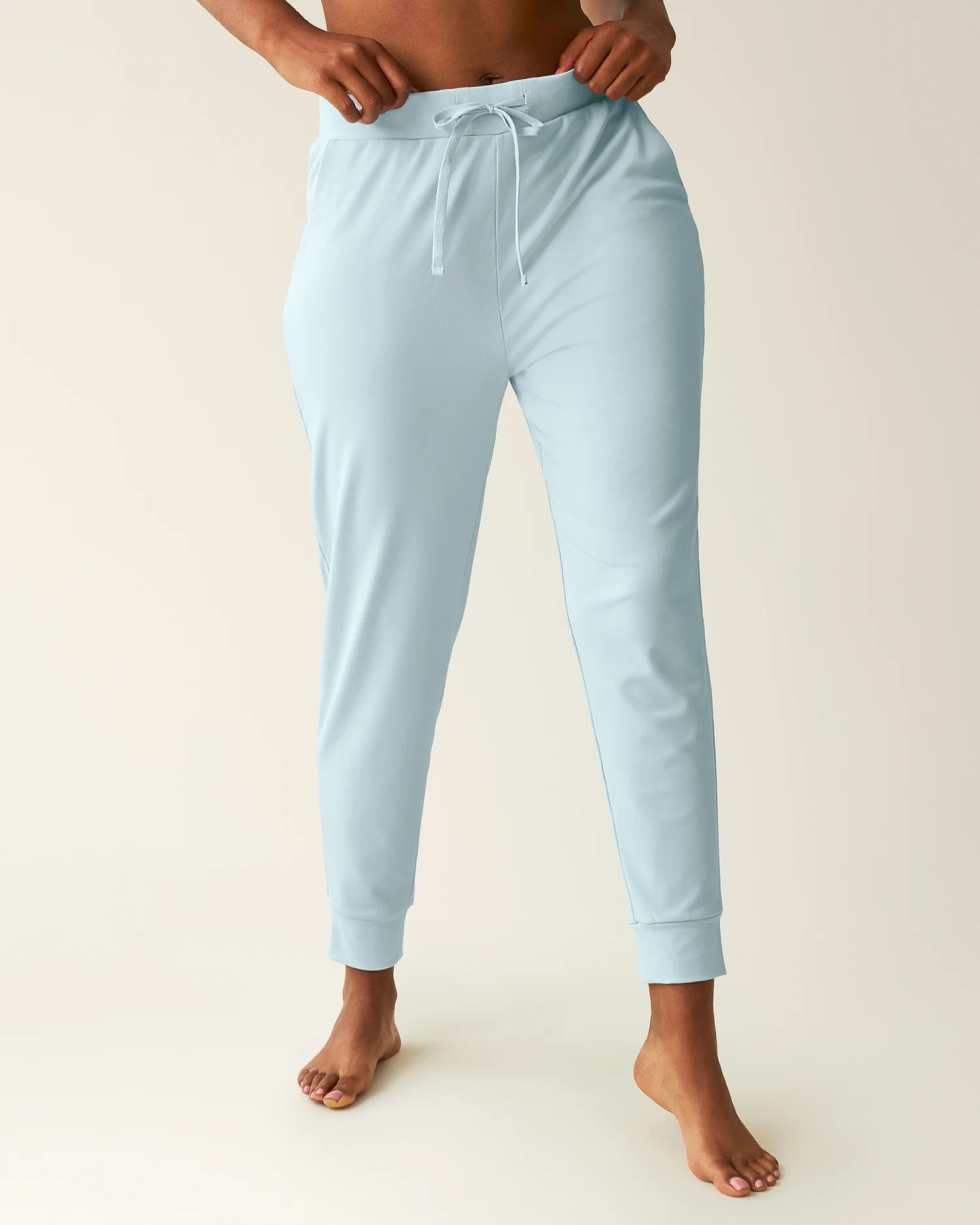 Brushed Bamboo Maternity & Postpartum Jogger | Powder Blue