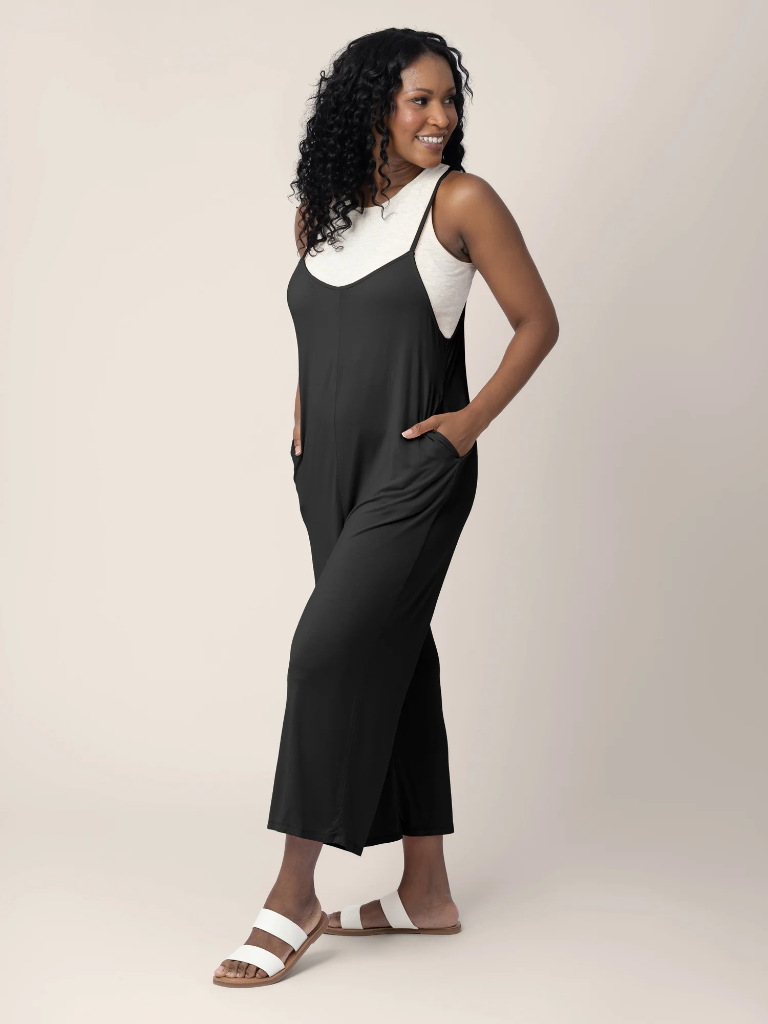 Charlie Maternity & Nursing Romper | Black - Image 6