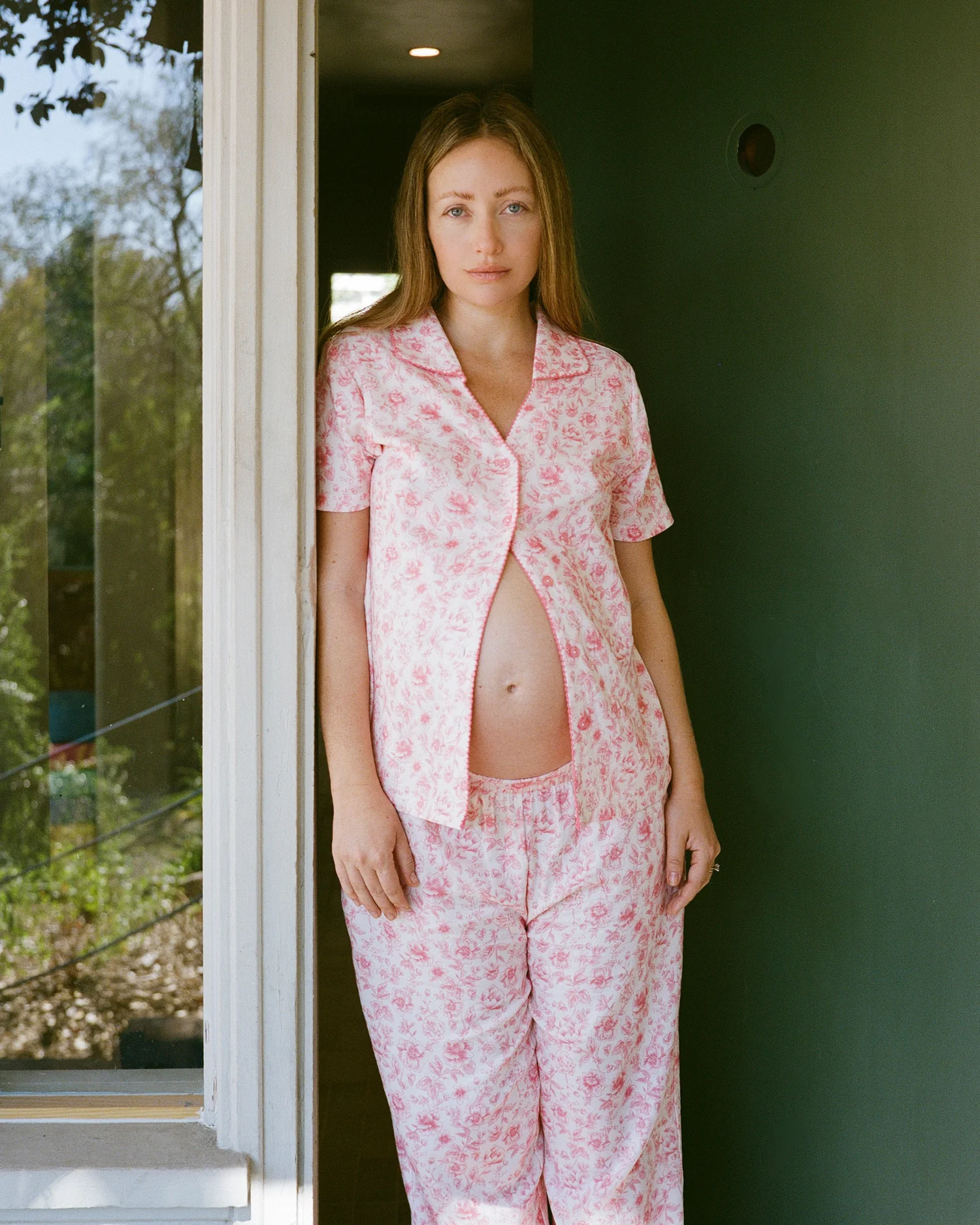 Cotton Bamboo Pajama Set | Pink Toile - Image 7