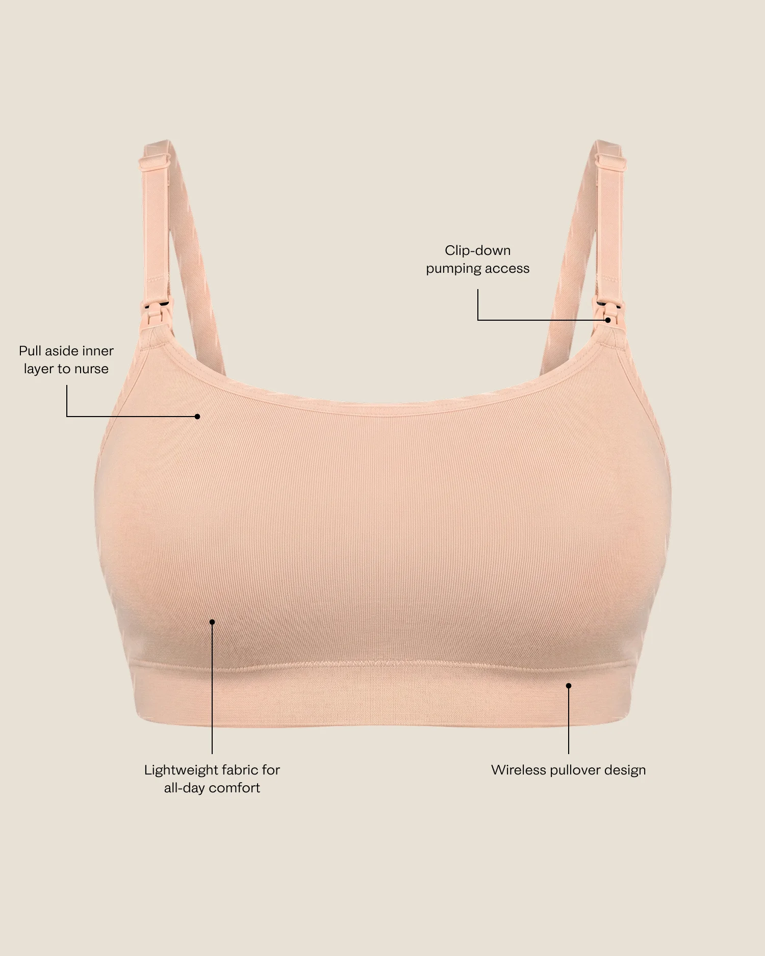 Every Stage Pumping & Nursing Bra | Black - Image 7