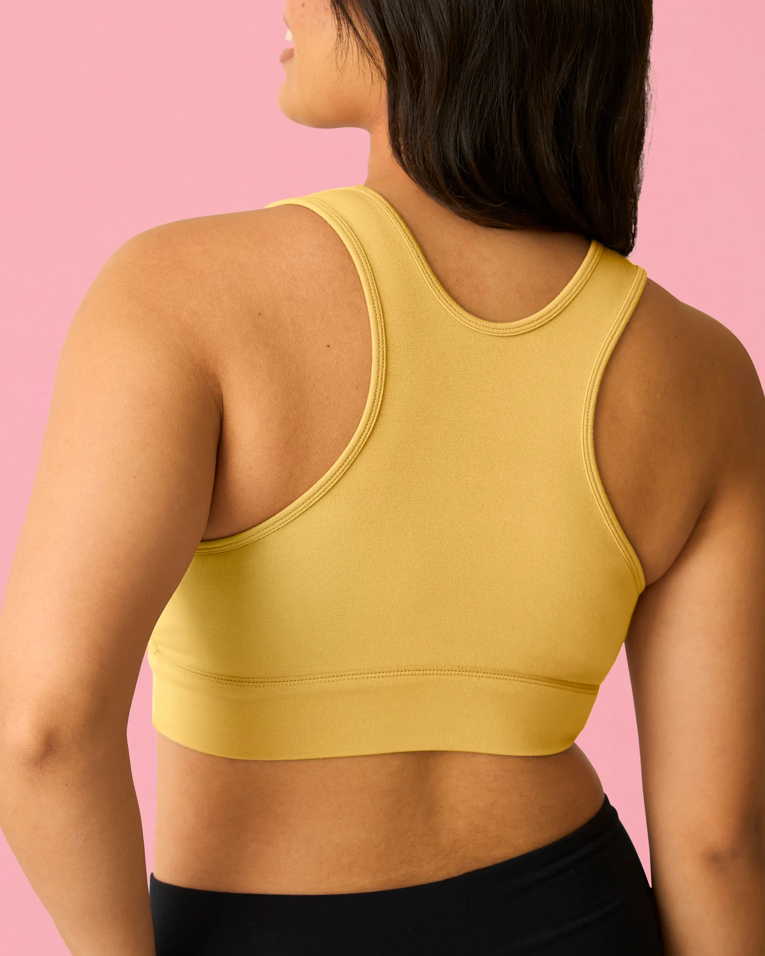 French Terry Racerback Nursing & Sleep Bra | Dandelion - Image 4