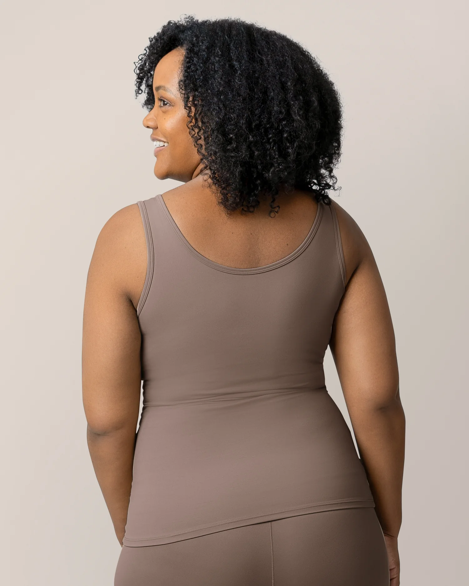 Grow with Me™ Maternity & Nursing Tank | Taupe - Image 5