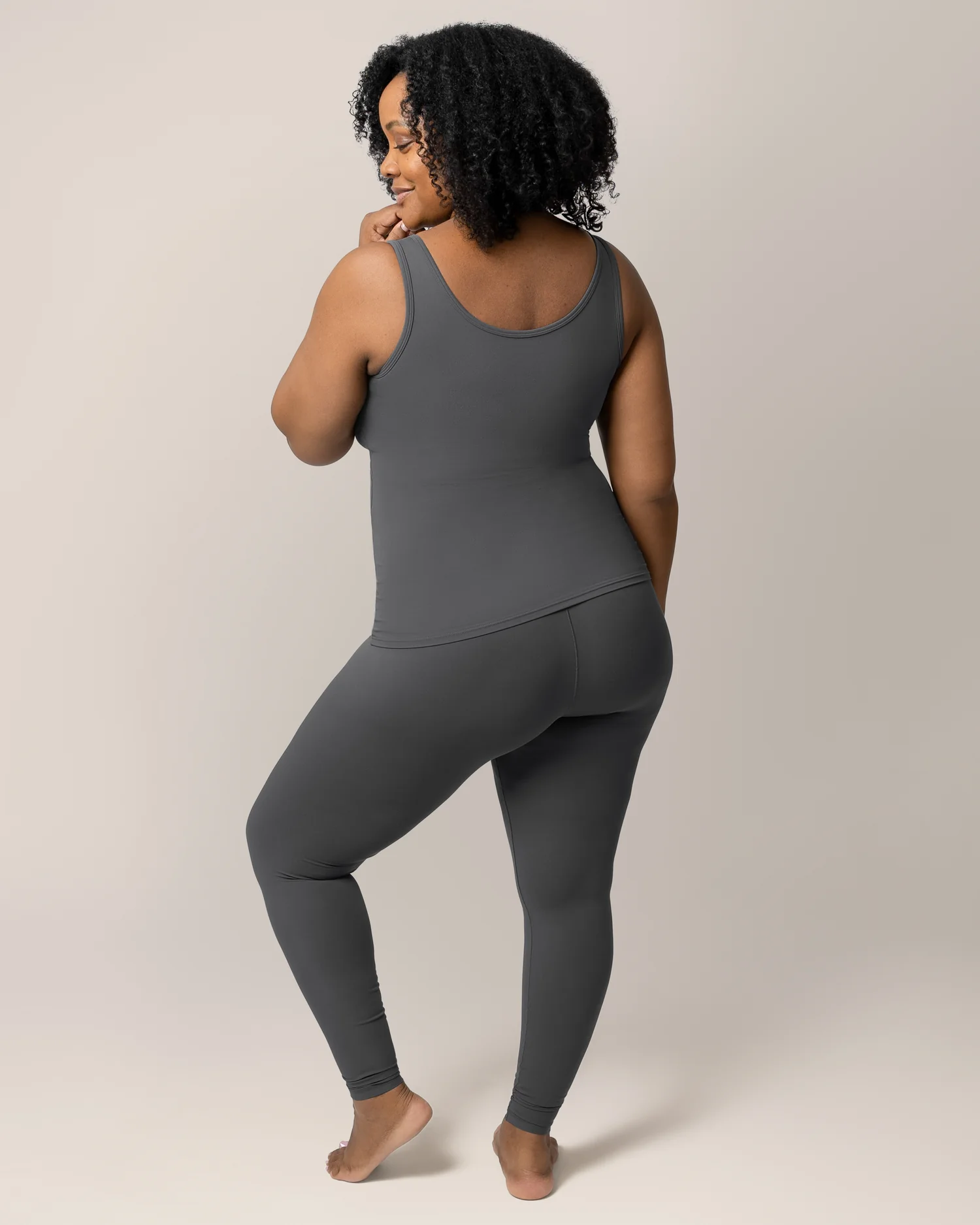 Grow with Me™ Maternity & Postpartum Legging | Stormy Grey - Image 7
