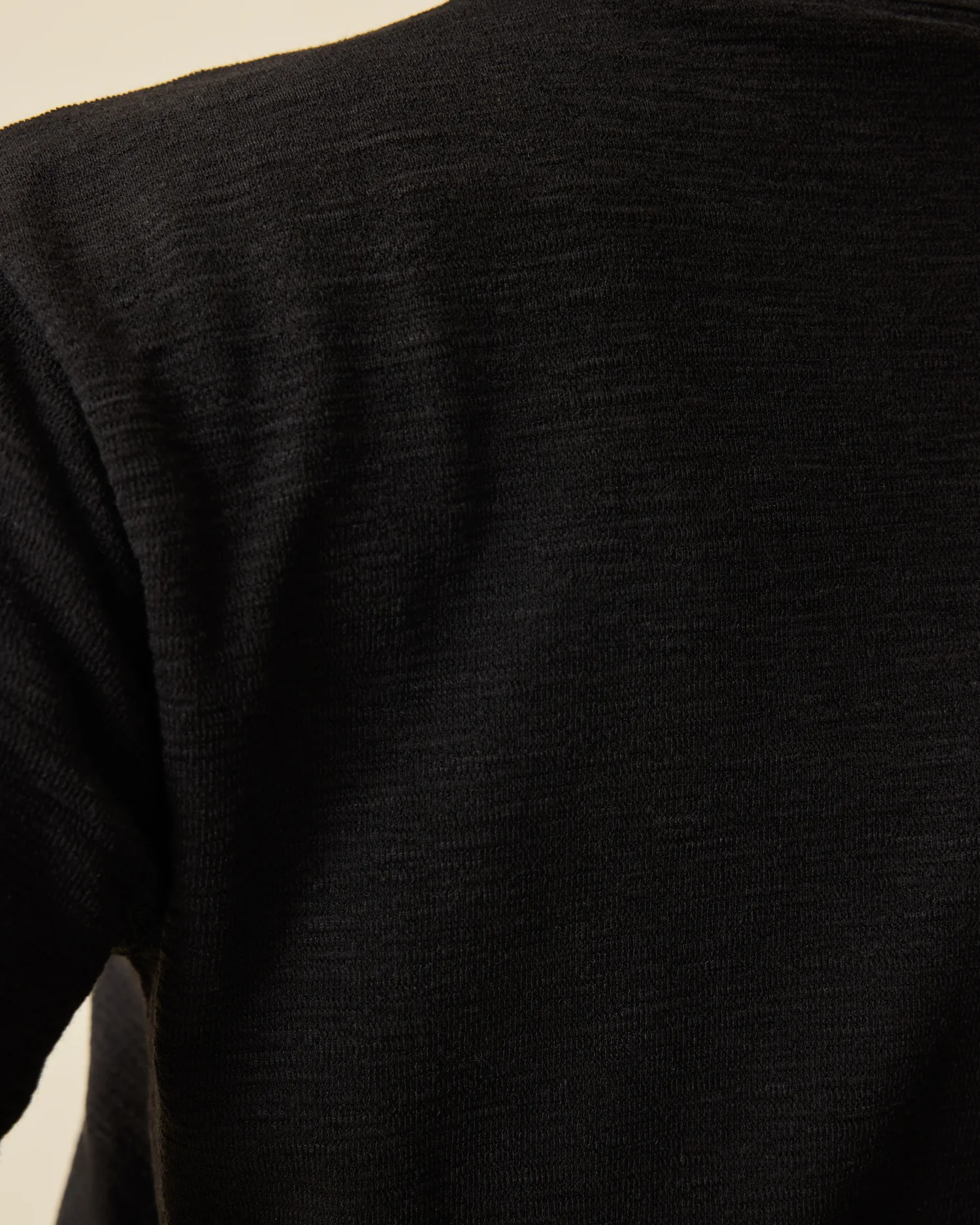 Luxe Terry Maternity & Nursing Split Hem T-shirt | Black - Image 4