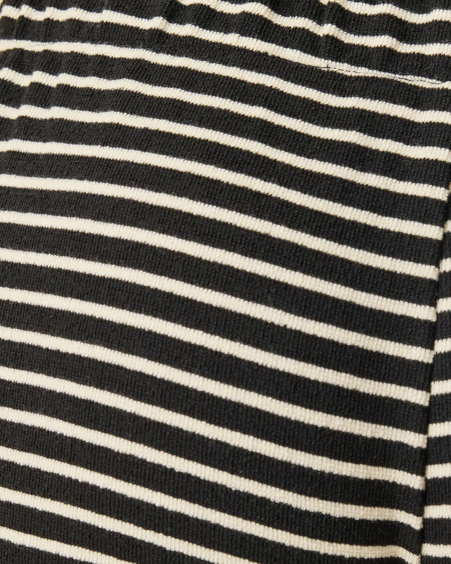 Luxe Terry Maternity & Postpartum Pant | Black & Ivory Stripe - Image 5