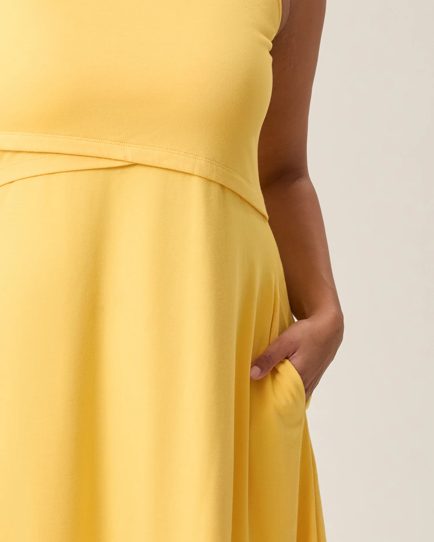 Penelope Crossover Nursing Dress | Citrus - Image 4