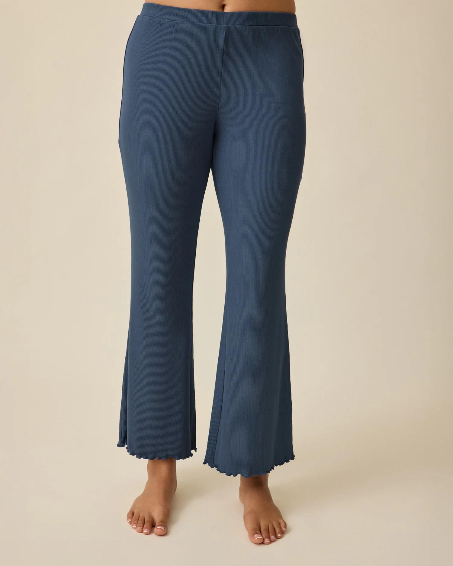 Ribbed Modal Nursing Lounge Set | Light Navy - Image 6