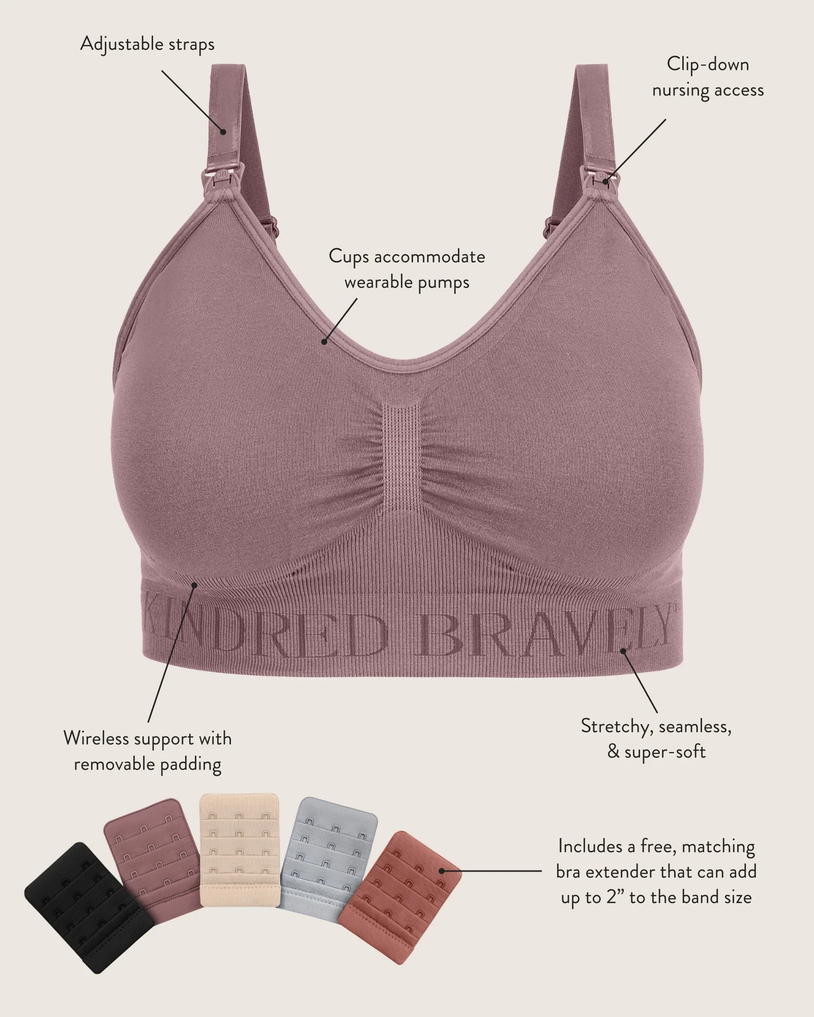 Simply Sublime® Nursing Bra | Deep Olive - Image 7