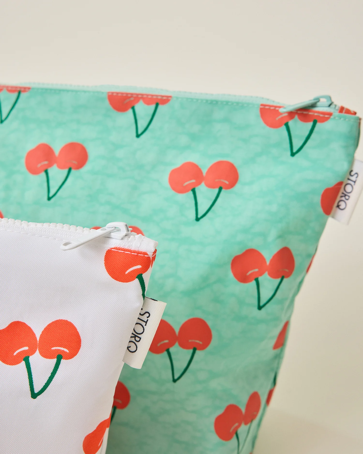 Zipper Pouch Three-Piece Set | Cherries - Image 4