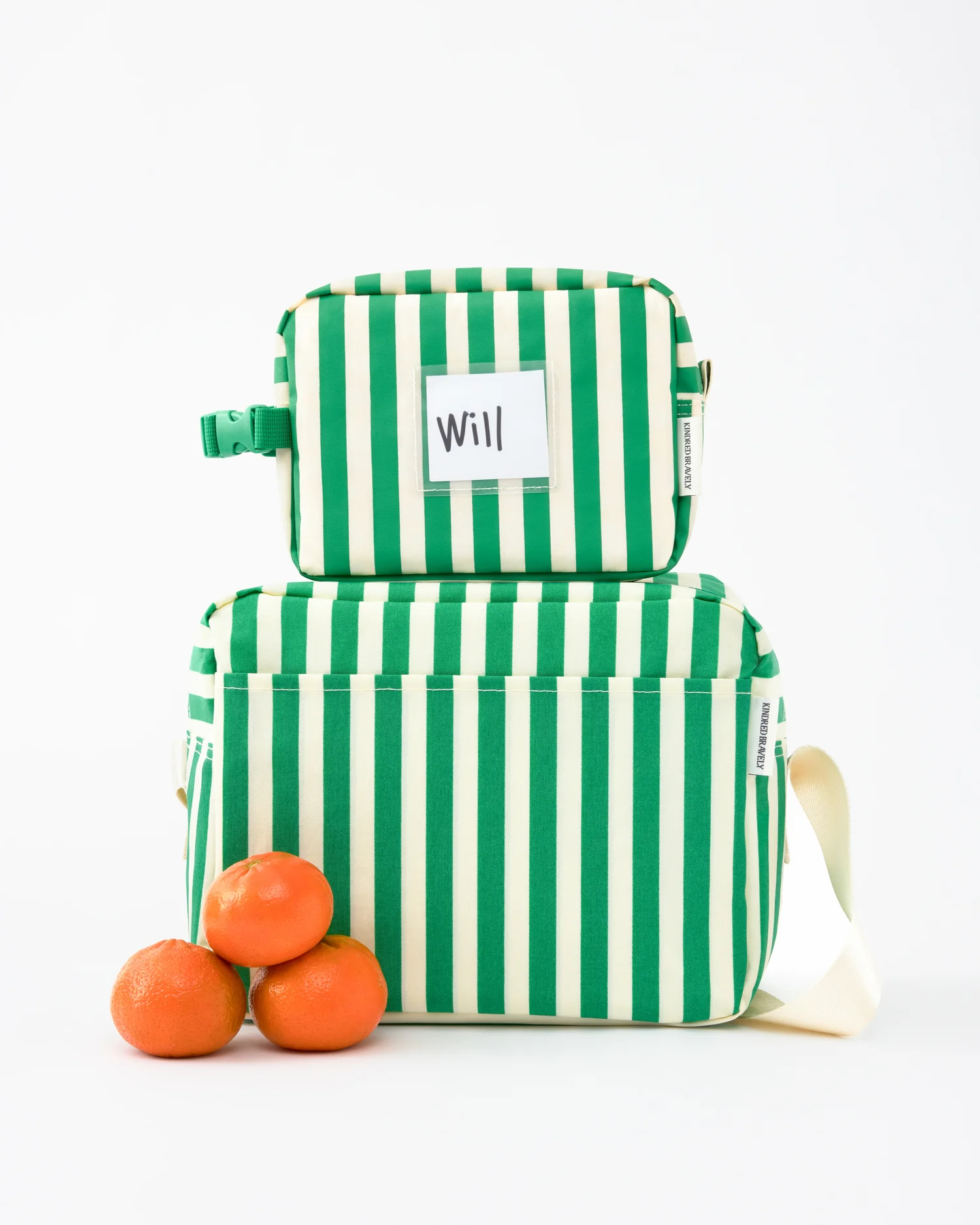 Jumbo Cooler Bag | Green Stripe - Image 3