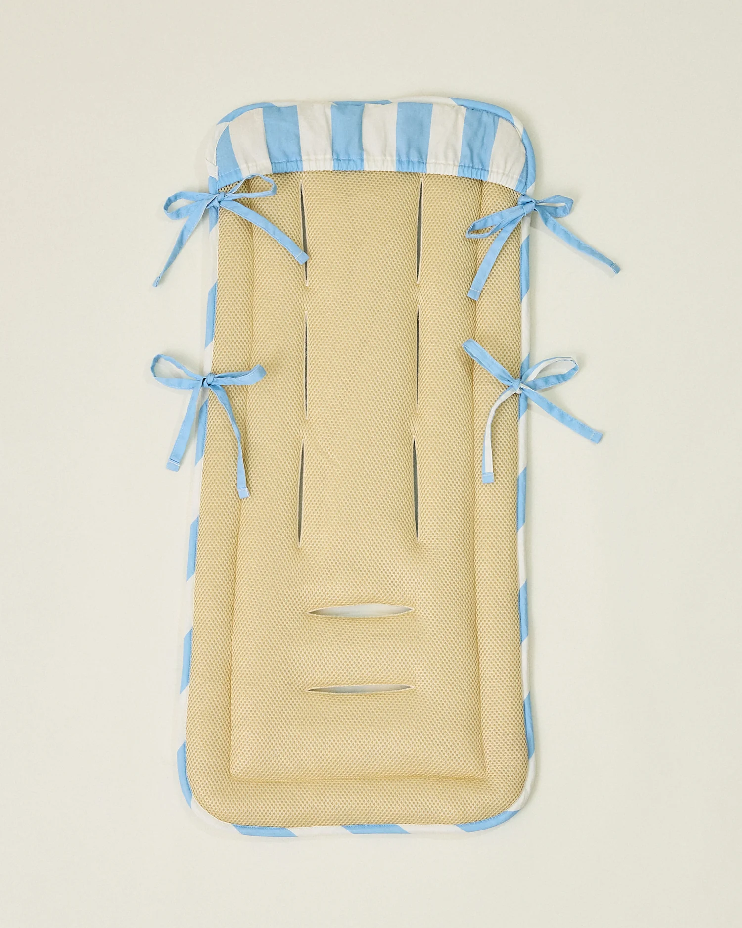 Stroller Party™ Seat Liner | Blue Wide Stripe - Image 6
