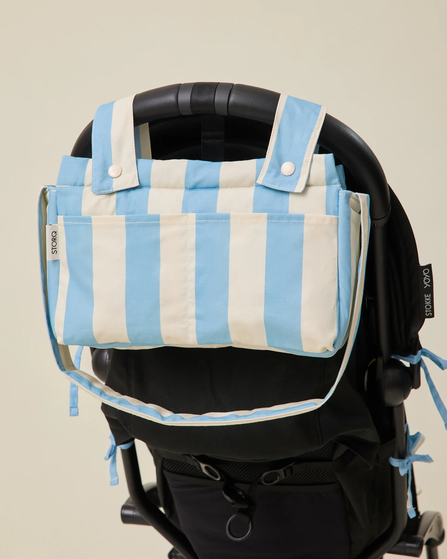 Stroller Party™ Set | Blue Wide Stripe - Image 4