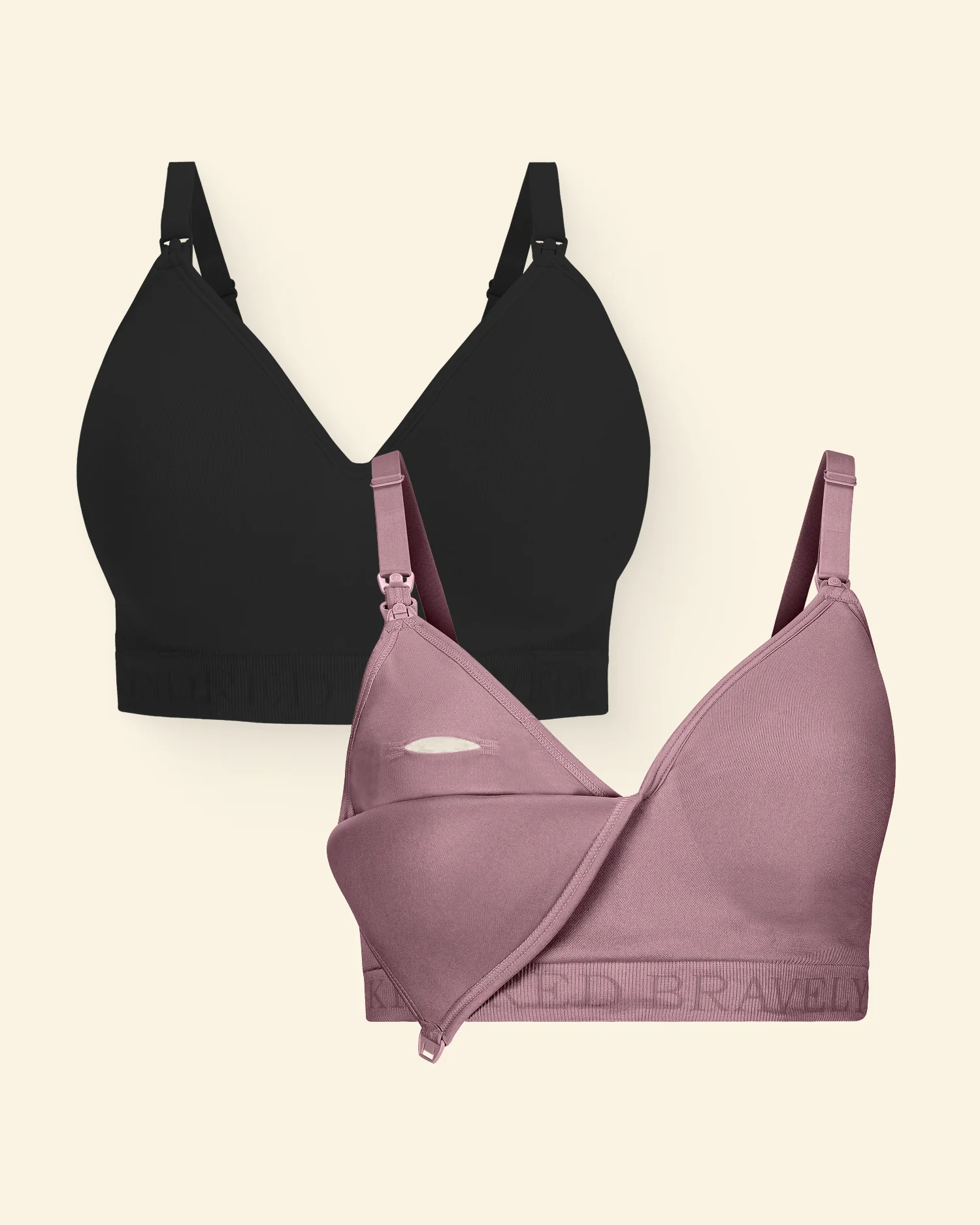 Sublime® Contour Pumping Bra Two-Pack | Black & Twilight