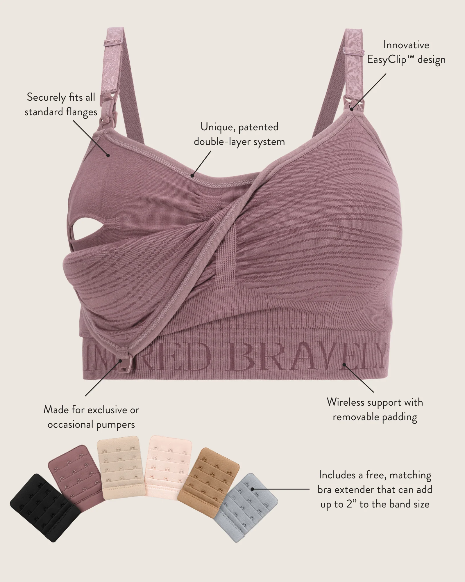 Sublime® Hands-Free Pumping & Nursing Bra | Midnight Blue - Image 6