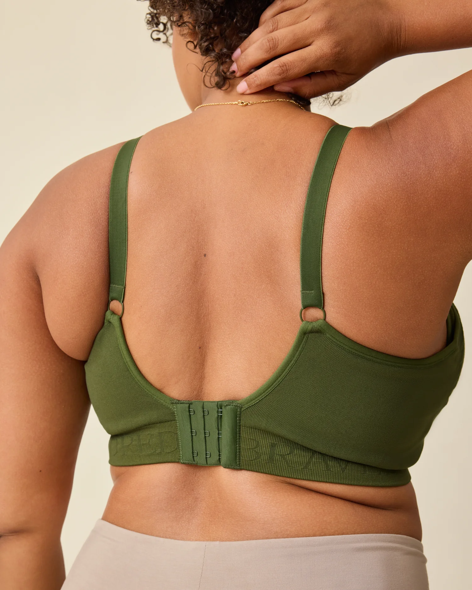 Sublime® Hands-Free Pumping & Nursing Bra | Deep Olive - Image 6