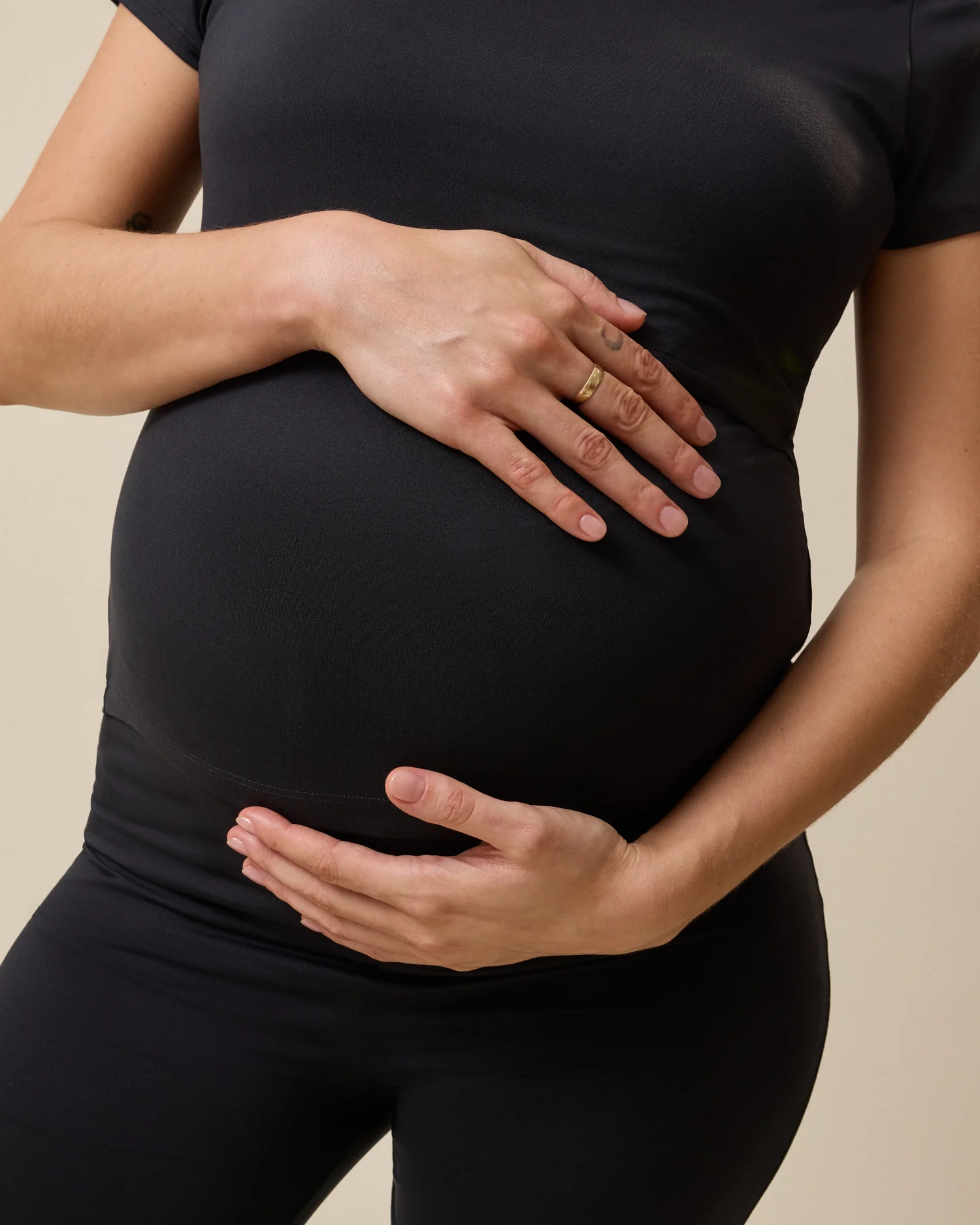 The Sunday Maternity & Nursing Pajama Set | Black - Image 5