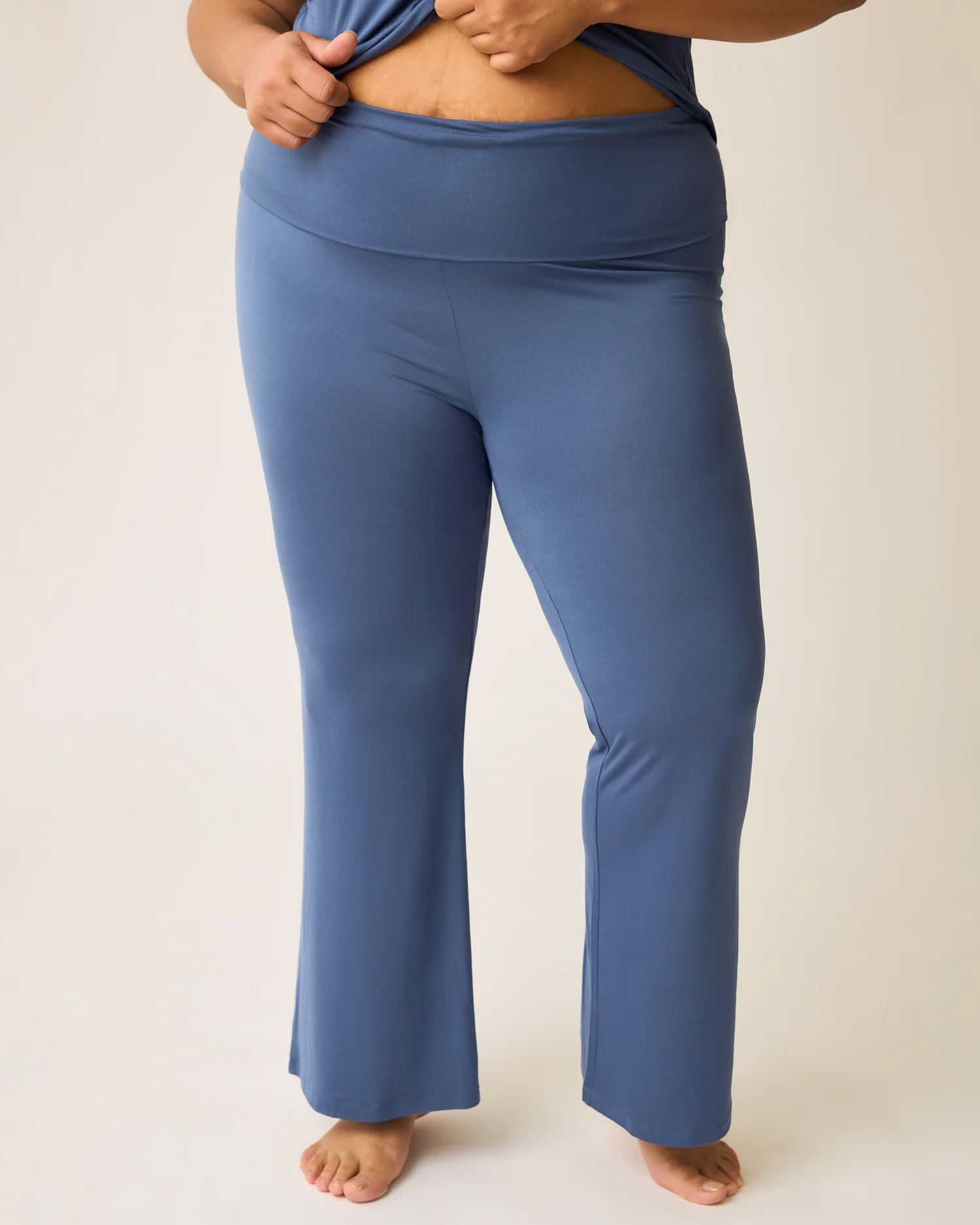 The Sunday Maternity & Nursing Pajama Set | Slate Blue - Image 5